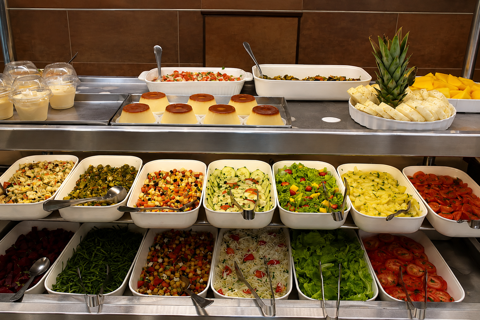 Saladas frescas do Berimbau Gourmet